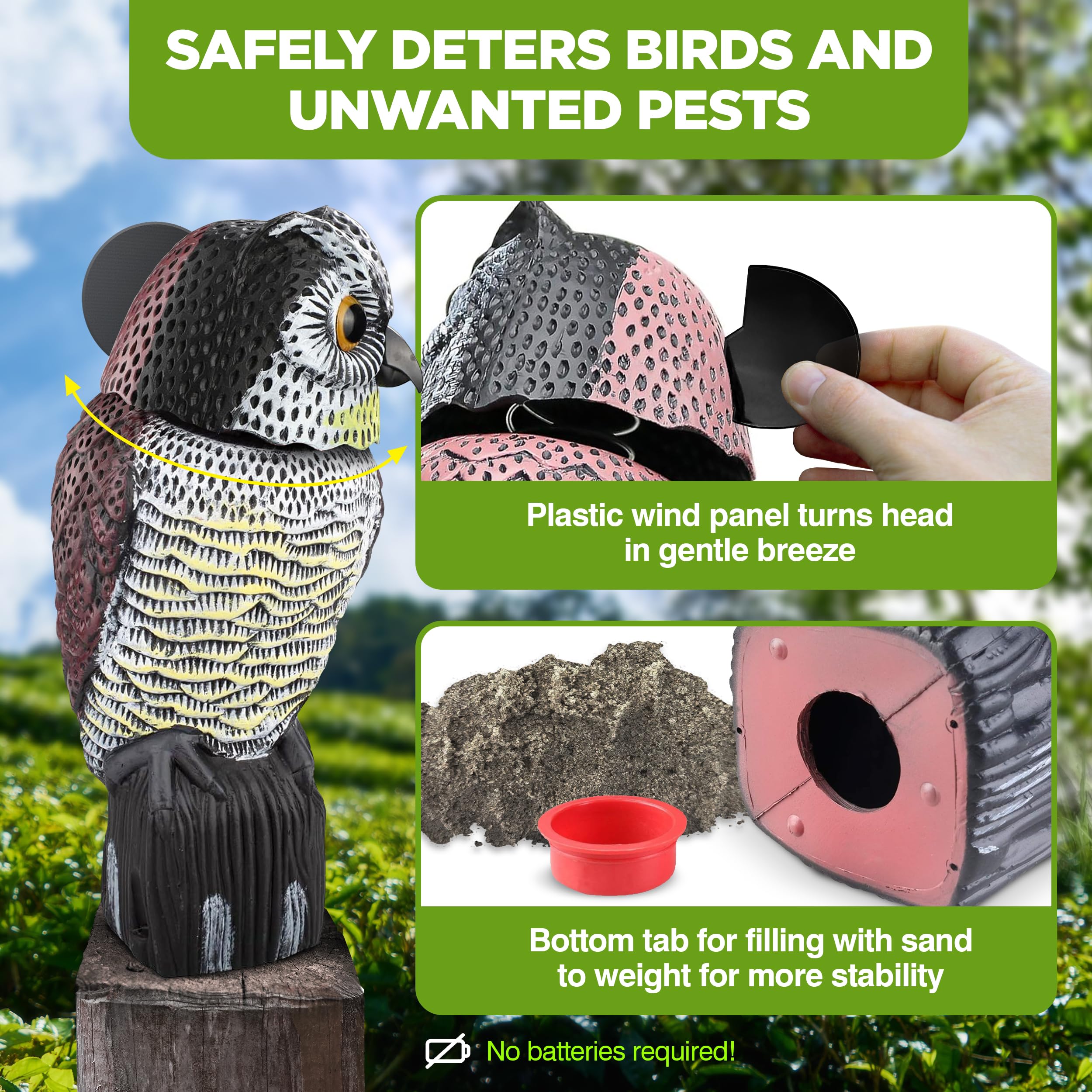 ISOTRONIC Pigeon Deterrent/Pigeon Repellent and Pigeon Deterrent Made of Recycled Plastic - Image 4