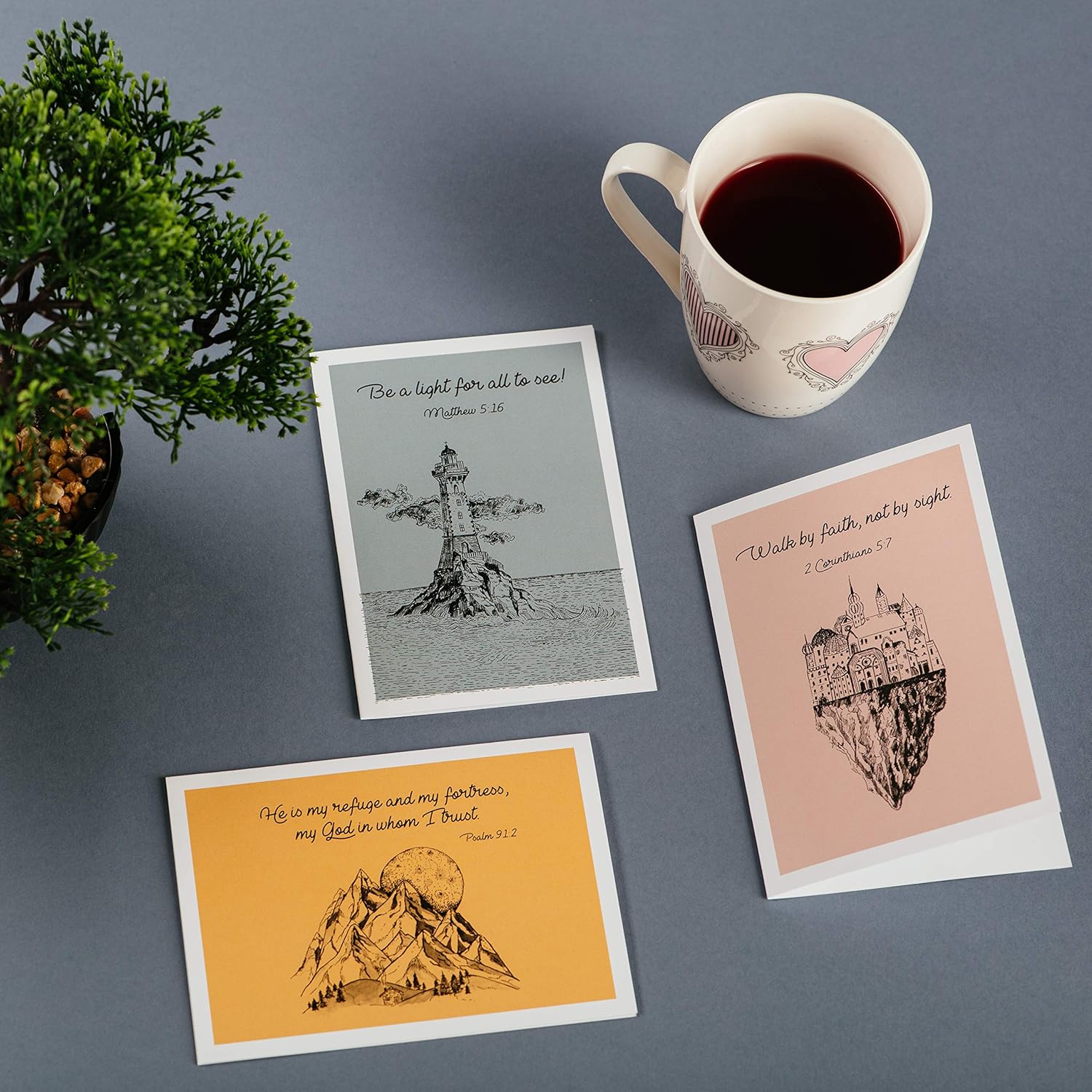 DIVERSEBEE All-Occasion Kindness Cards Assortment, 18 Pieces, with Envelopes (Pack of 2)