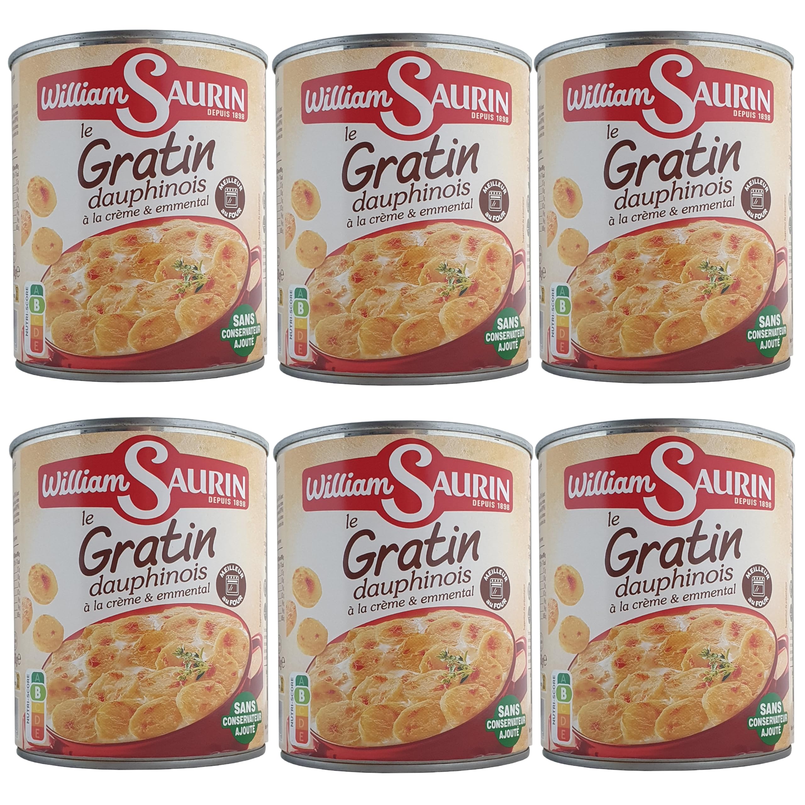William Saurin Kartoffelgratin 850G 6er-Set
