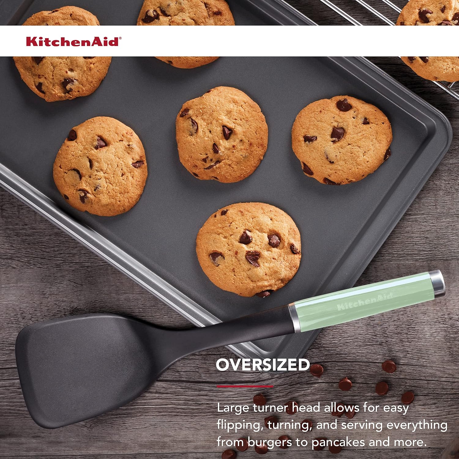 KitchenAid Classic Solid Turner, One Size, Pistachio