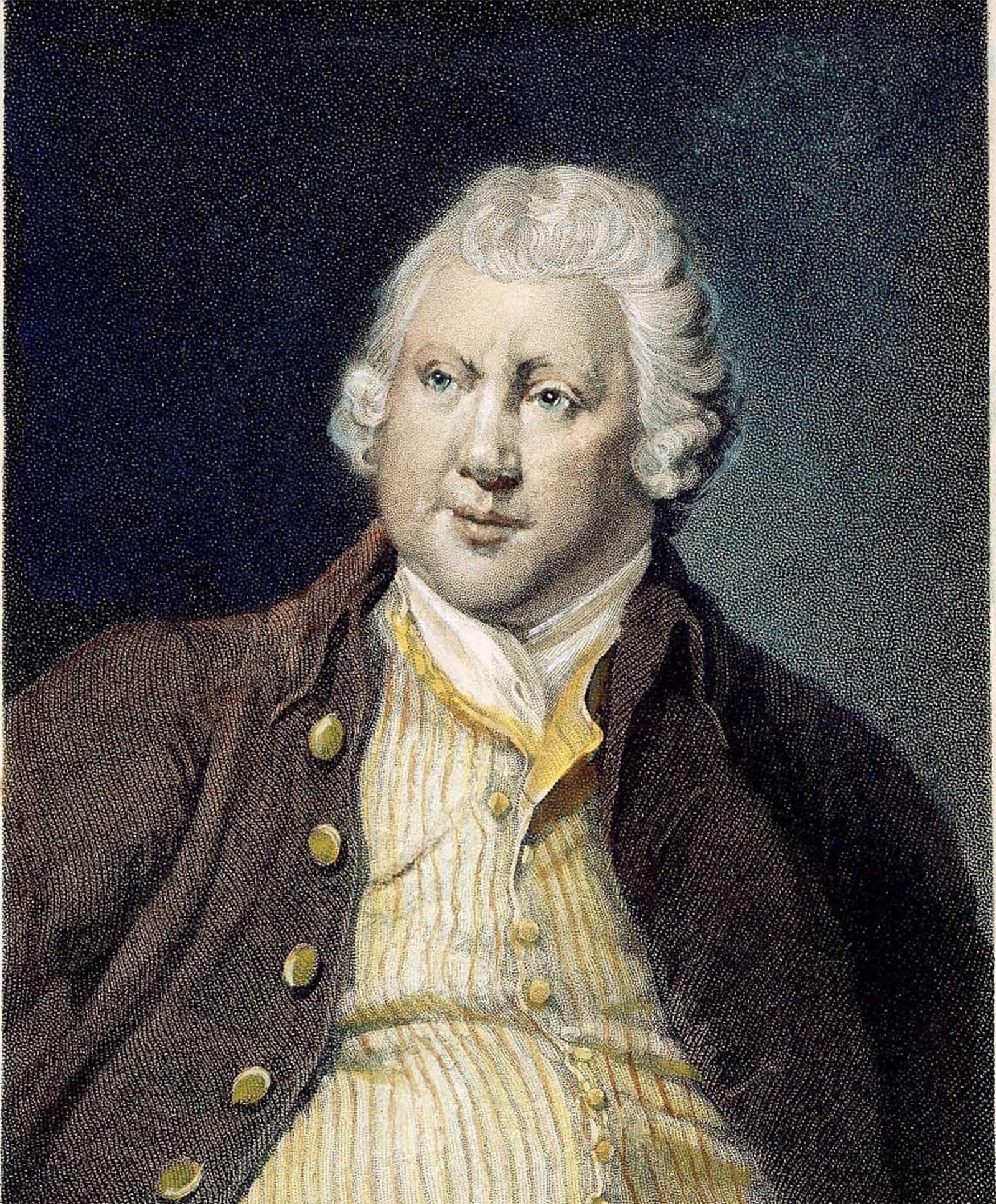 SERENDIPITP Abstract Painting Mural Print Picture Wall Decor Painting Portrait of Sir Richard Arkwright by Wright of Derby Vintage Wall Artwork for Home Decor 60x90cm