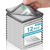 12 PCS Non Scratch Wire Dishcloth, Cleans Fast Without Scratching, Stands Up to Stuck-on Grime, Multi-Surface Safe, Wire Dishwashing Rag Cleaning Power for Everyday Jobs 787 x 787