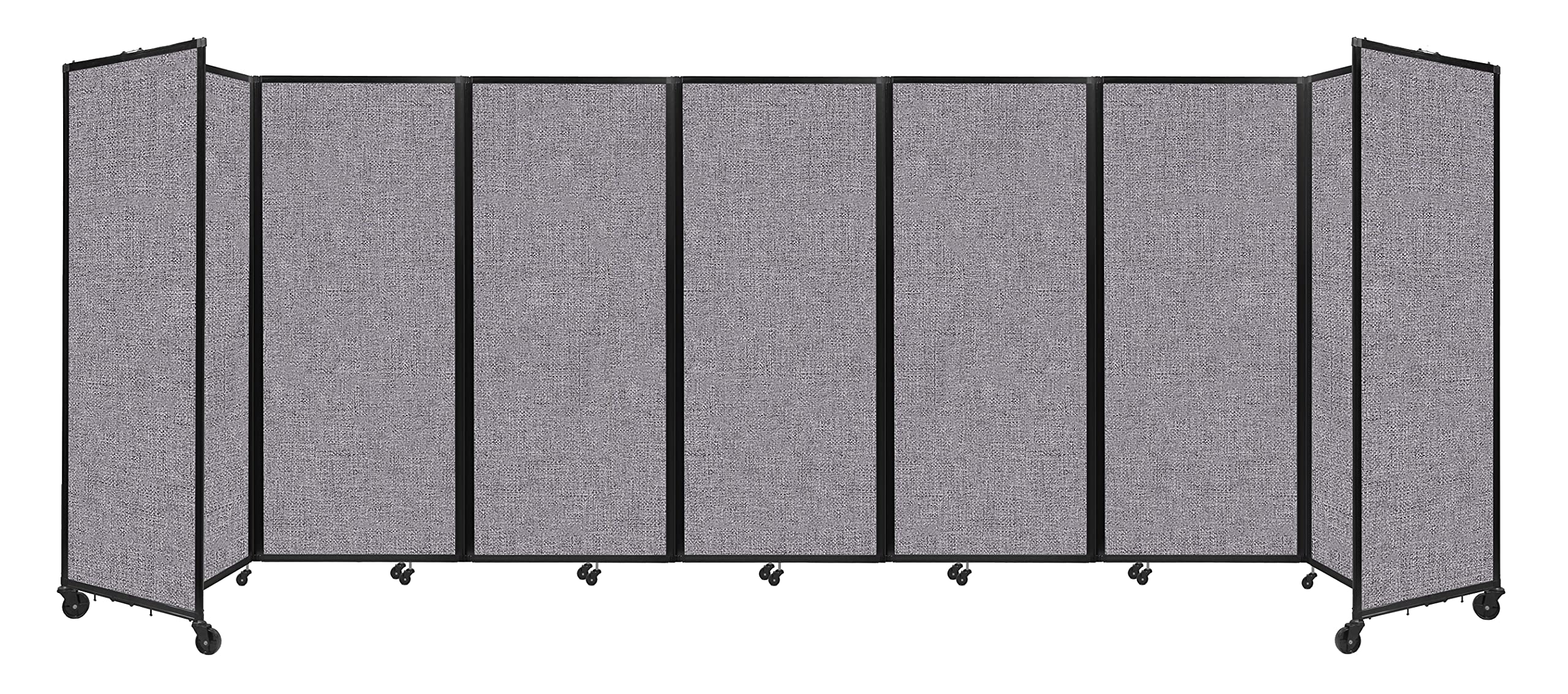 Buy Versare Room Divider 360 Accordion Portable Wall Partition with Wheels 19'6" x 6'10" Cloud