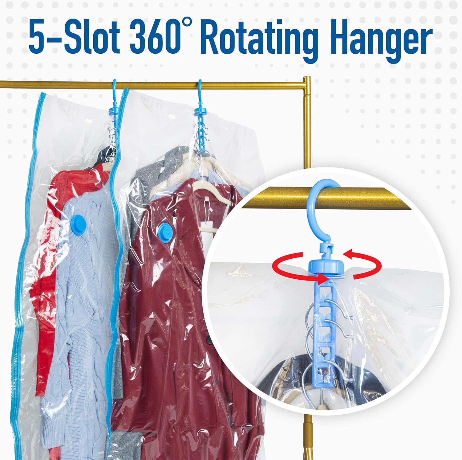 hanging vacuum storage bags