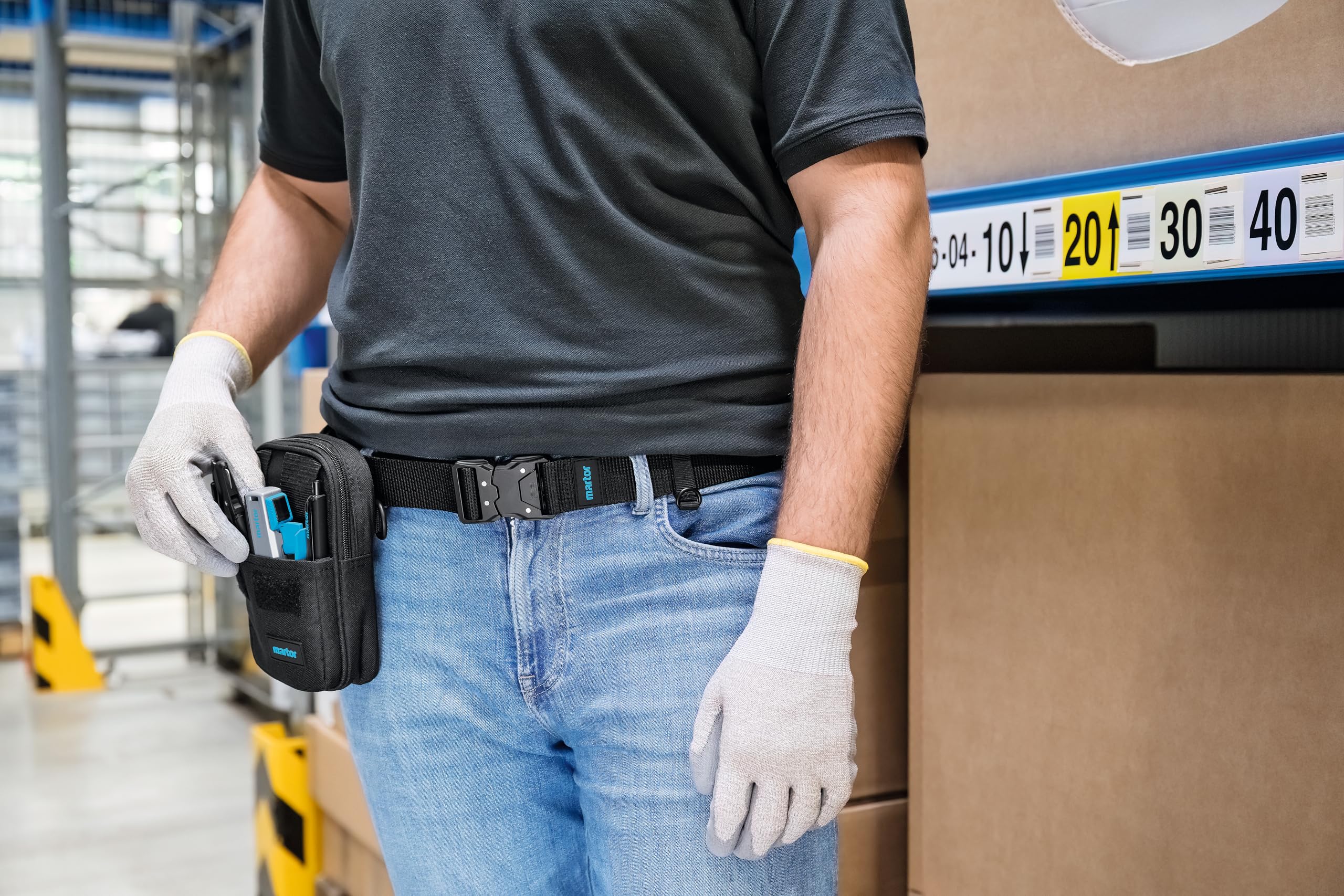 MARTOR Werkzeuggürtel aus robustem Polyester mit Metallverschluss inkl. Schlaufen als Halterung