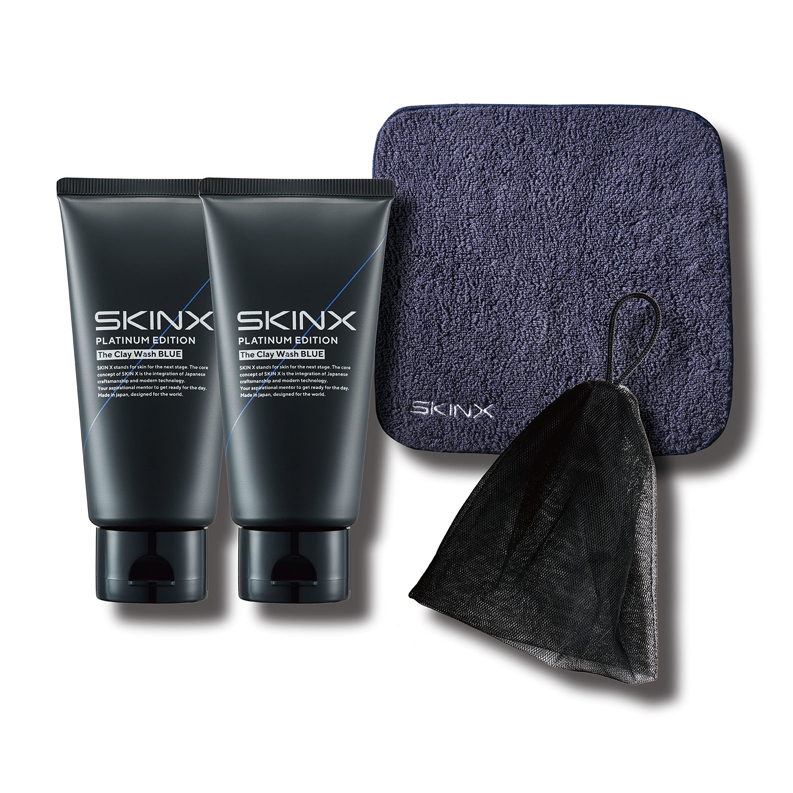 Amazon | 洗顔 メンズ クレイ 乾燥肌 SKINX 敏感肌 毛穴 密着泡 80g 