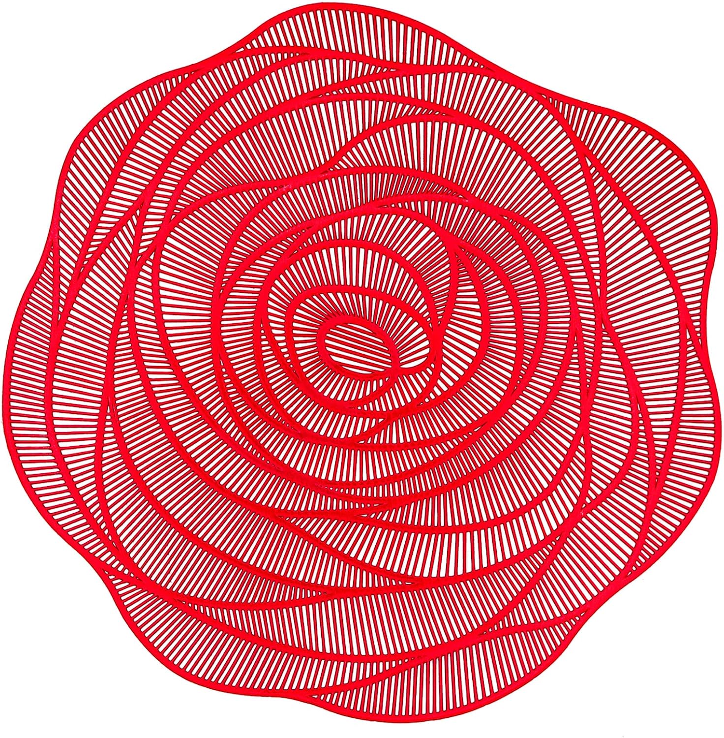 Gold Placemats Set of 12 Rose Place mat Pressed Vinyl Place Mats Elegant Tablemats Kitchen Table Setting for Wedding Holiday Dining Table Decorative