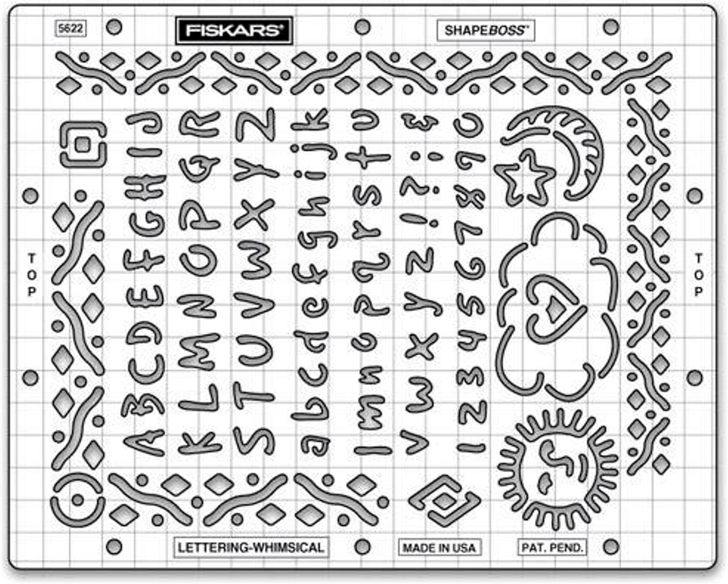 Fiskars Lettering Stencil Amazon.co.uk Home & Kitchen