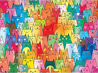 Cra-Z-Art - RoseArt - Rose - Cute Colorful Cats - 1000 Piece Jigsaw Puzzle