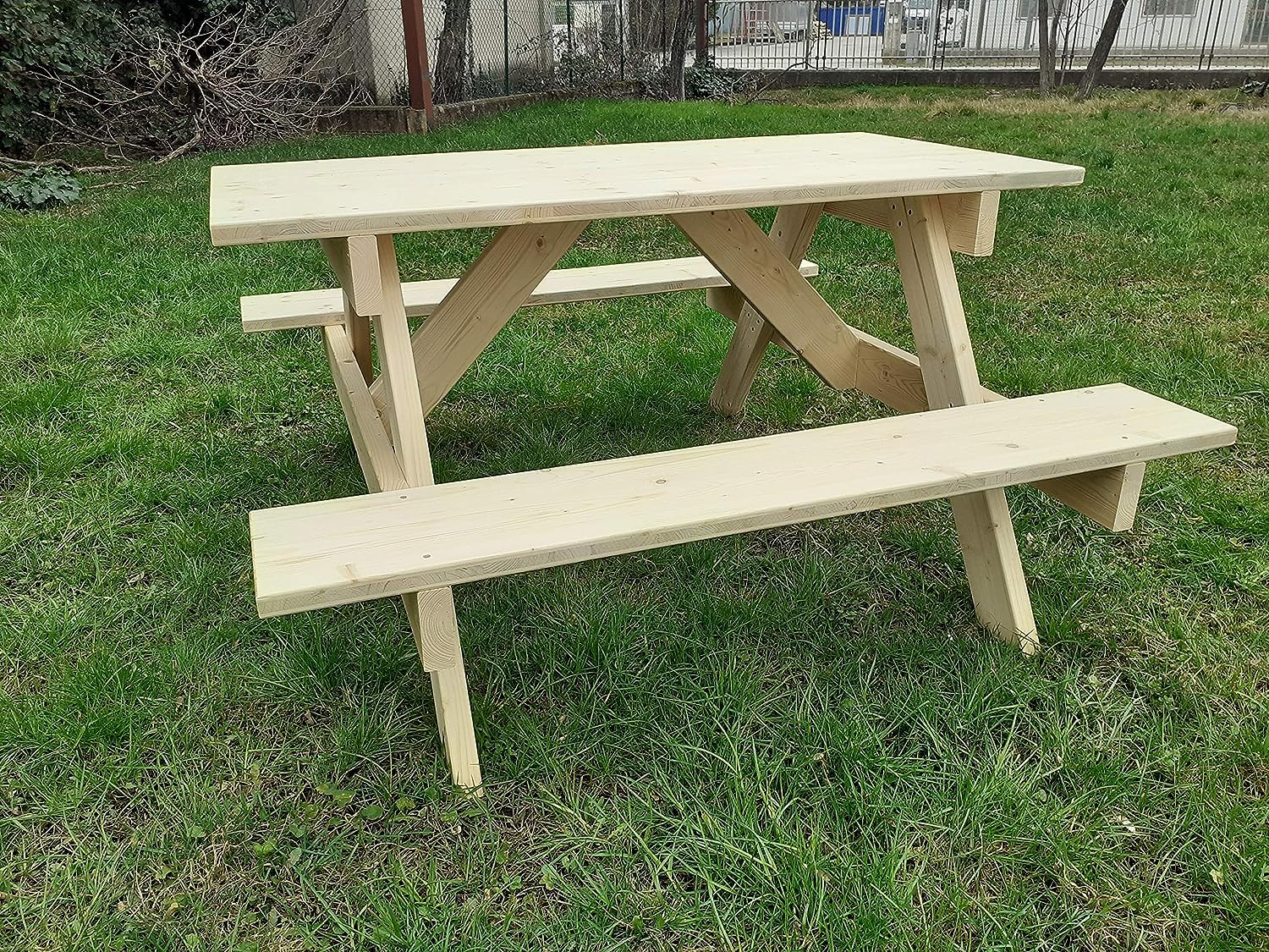 TOTAL WOOD 2012 Banc Banquette De Jardin En Bois Interieur Exterieur Terrasse Balcon Egalement Disponible Sur Mesure 120x38 5x50