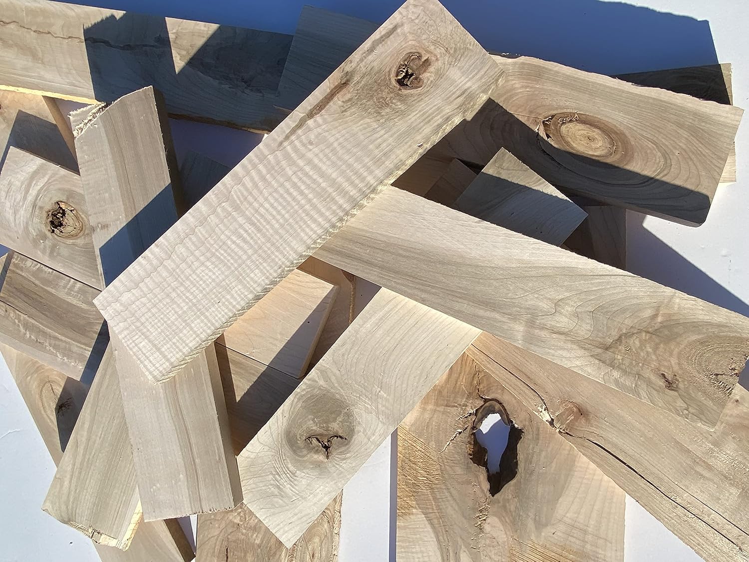 16" Long Scrap Box of Thicker Boards, All Maple