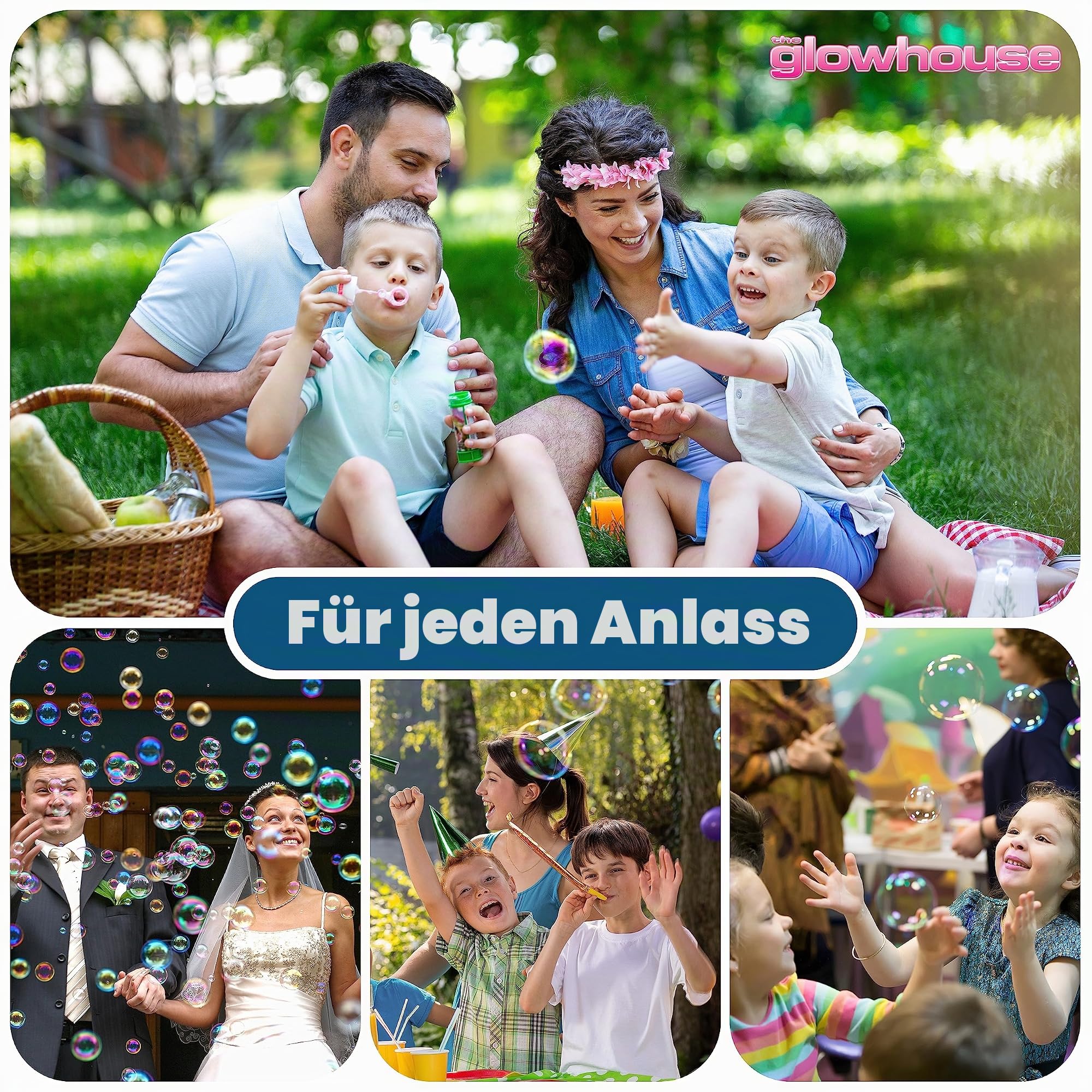 Premium Qualität 5 Liter Seifenblasenflüssigkeit für Kids - Bubble Solution für Bubble Machine und Mix