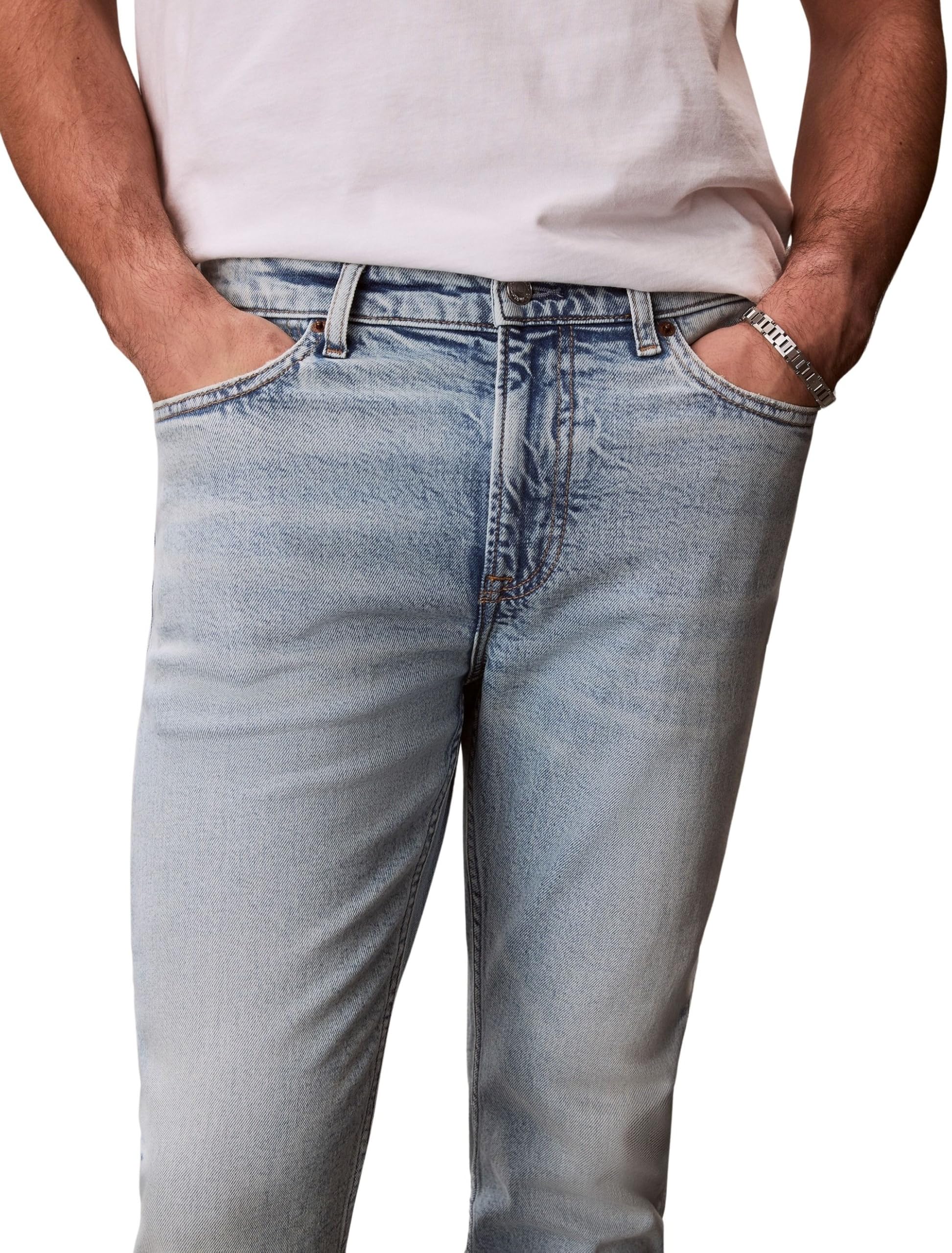 Calvin Klein Slim Taper Marbled Beacon Jean Lv04rf741g - Dżins Mężczyźni