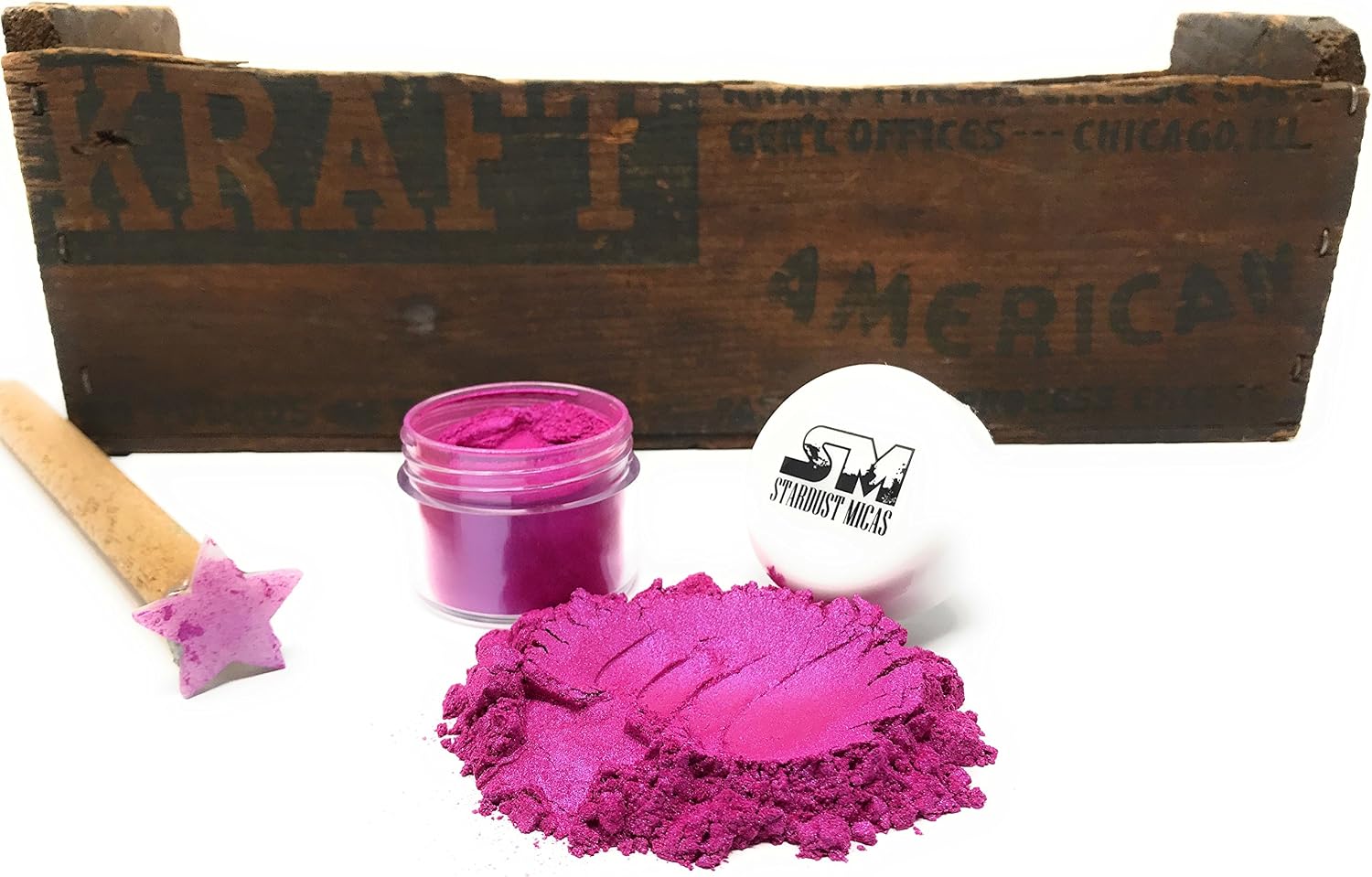 Pigment Powder Cosmetic Grade Colorant for Makeup, Soap Making, Epoxy Resin, DIY Crafting Projects, Bright True Colors Stable Mica Batch Consistency (10 Gram Jar, Sunset Pink)
