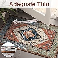 Vista 4 de Beeiva Alfombra lavable para pasillos, alfombra de pasillo de 2 x 6 pies, estilo vintage, tribal, medallón, alfombra de pasillo para baño, cocina