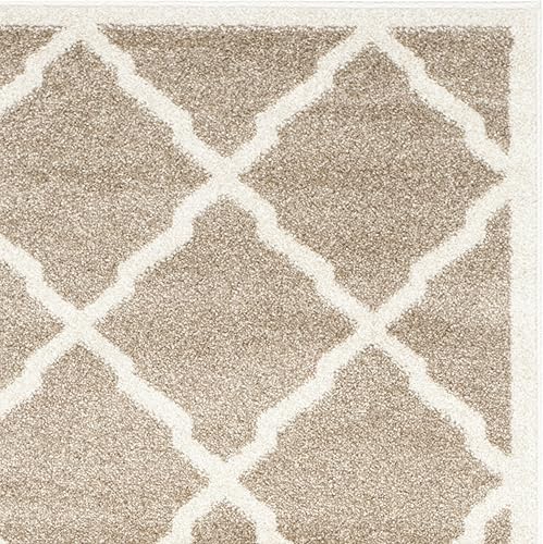 Vista 14 de Safavieh Amherst Collection amt421b Gris Claro y Beige Interior/exterior Area Rug, Polipropileno