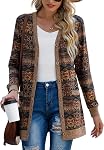 GRECERELLE Cardigan for Women Open Front Button Down Ribbed Knit Lightweight Ladies Sweater Outerwear with Pockets