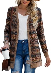 GRECERELLE Cardigan for Women Open Front Button Down Ribbed Knit Lightweight Ladies Sweater Outerwear with Pockets