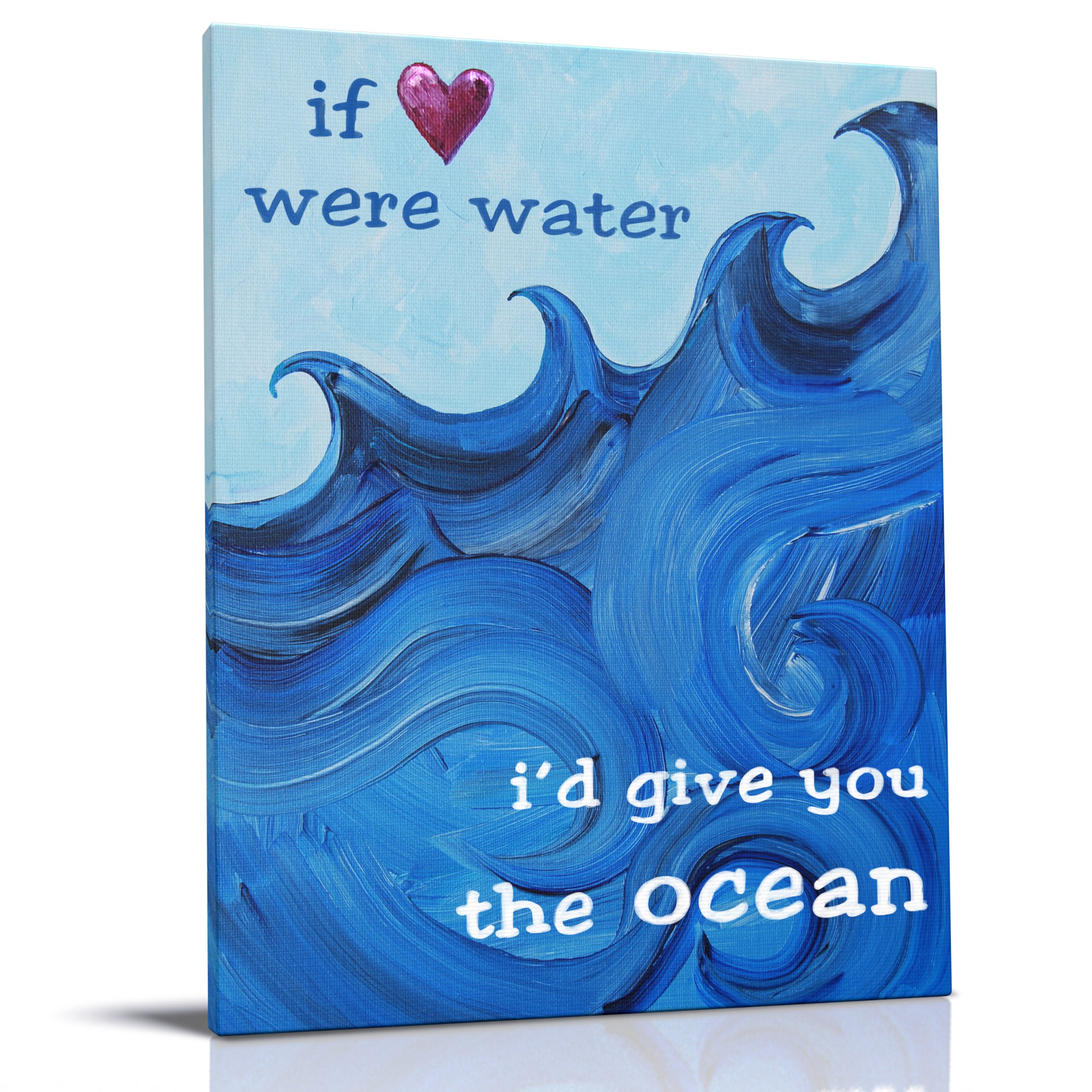 Photo 1 of Canvas Print Wall Hanging, I'd Give You The Ocean