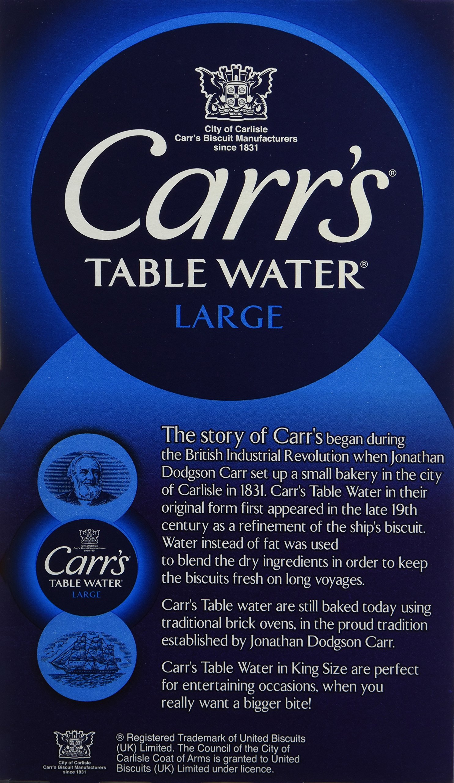 CARRS Crackers Table Water 200 g - Lot de 3