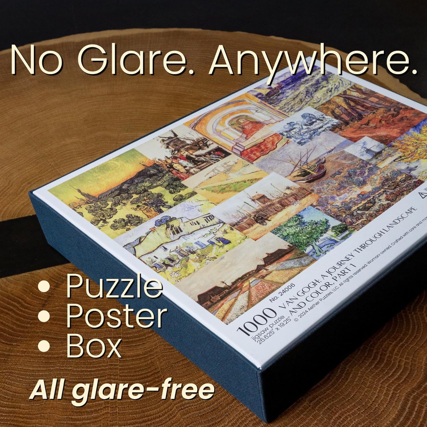 A Journey Through Landscape and Color Part 1, Fine Art Puzzle, Premium 1000 Piece Jigsaw Puzzle for Adults, Glare-Free, Soft-Touch Puzzles, Made in USA, 26.6" x 19.25"