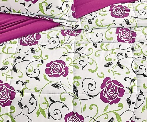 Miniatura 3 de Unique Home Collection - Juego de edredón reversible de microfibra de 3 piezas