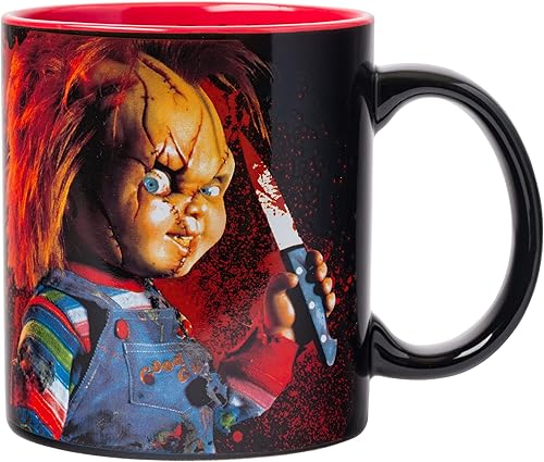 Miniatura 3 de Silver Buffalo Chucky Friends Til The End Scary - Taza de cerámica, 20 onzas