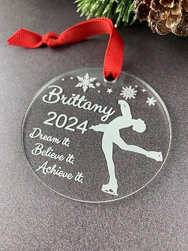 Vista 6 de Figure Skating Ornament, Ice Skating Ornament, Ice Skater Ornament, Figure Skater Gifts, Figure Skater Ornament, Figure Skating Gifts