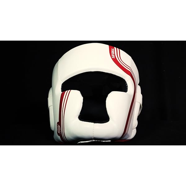 Sanabul-Core-Series-Boxing-MMA-Kickboxing-Head-Gear Sanabul Core Series Boxing Headgear for Men and Women | Full-Face Coverage, Impact-Dura Shock Tech | Elevate Your Protection for Multiple Combat Sports | Boxing Gear (White/Red, L/XL)