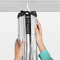 Vista 8 de Brabantia Lift-O-Matic Tendedero de 4 brazos para exteriores (164 pies/Ø 1.8 pulgadas) altura ajustable, tendedero plegable + estaca y cubierta