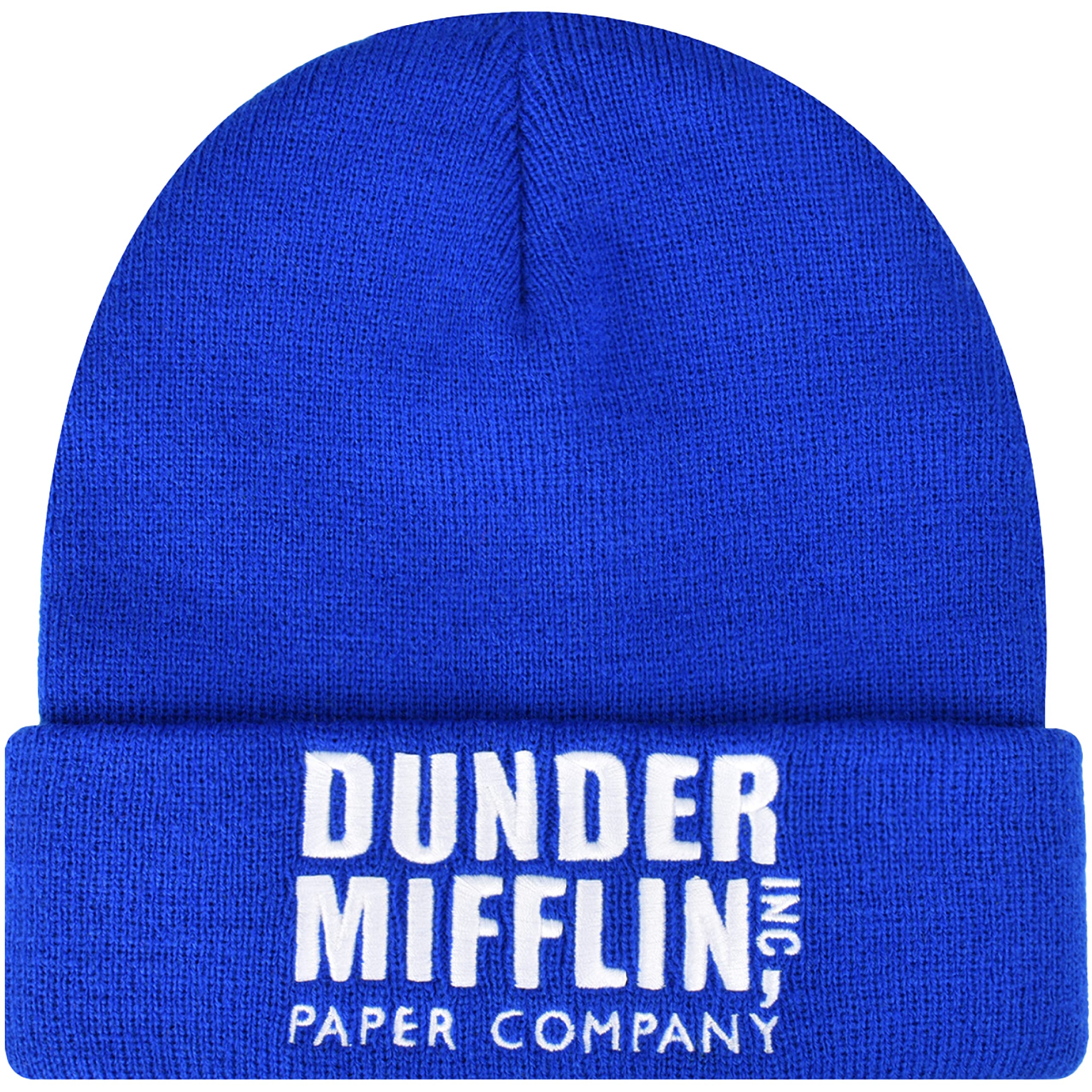 帽子 [0] THE OFFICE DUNDER MIFFLIN BEANIE The Office Dunder Mifflin Paper Company Cuffed Knit Acrylic