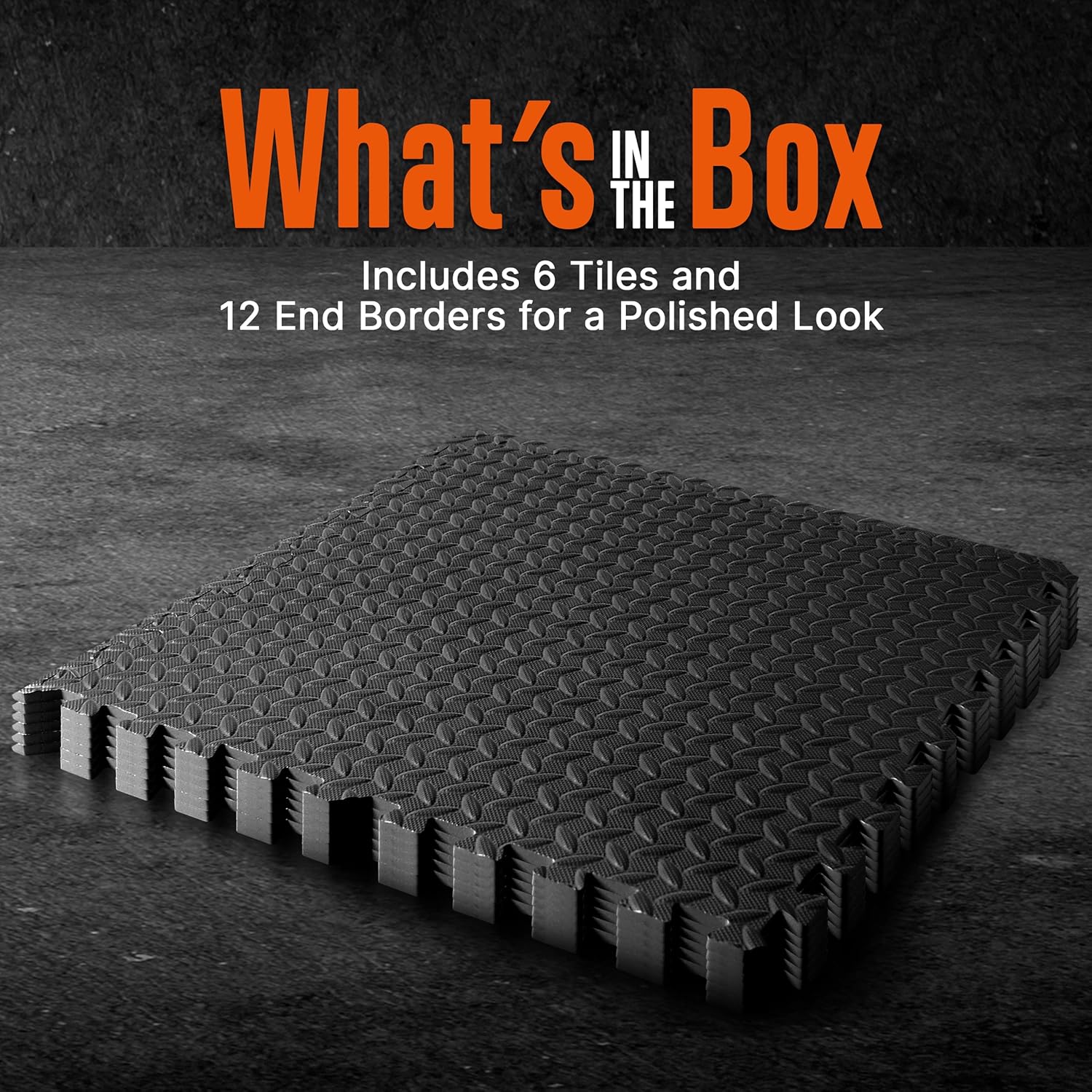 SQUATZ Thick Puzzle Exercise Mat Foam Interlocking Tiles Protect Floors from Gym Equipment Exercise, Durable Non-Skid Texture, Kid Baby Family Safe Easy to Assemble