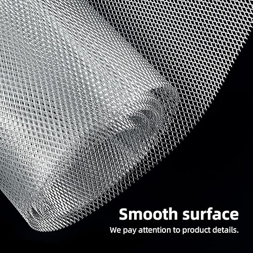 Miniatura 126 de AggAuto Malla universal para parrilla de automóvil de 40 x 13 pulgadas, de acero inoxidable revestido de cloruro de polivinilo, rejilla