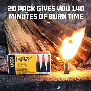 UCO Stormproof Sweetfire Strikeable Firestarters PK20