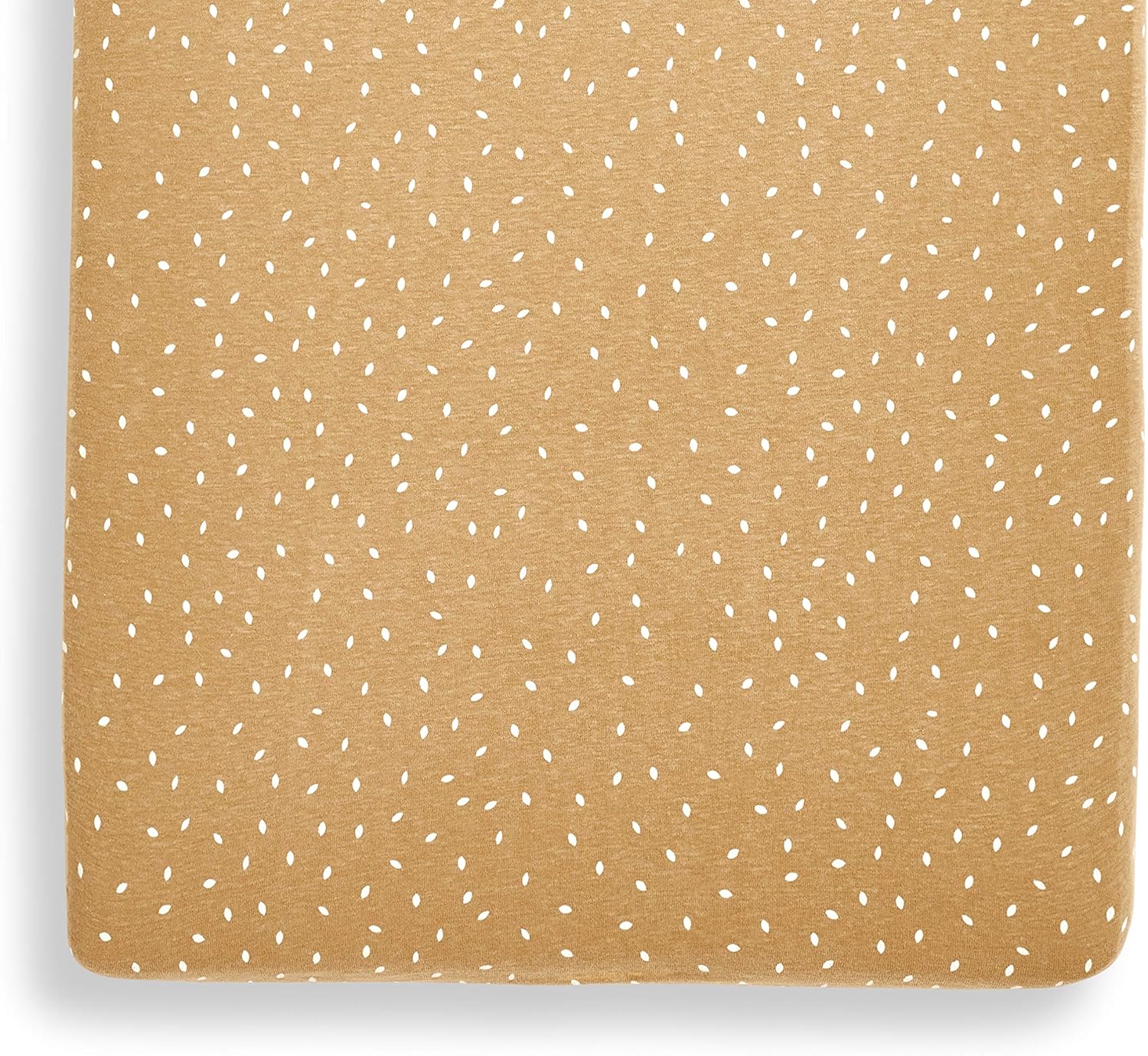 The Little Green Sheep Organic Crib Fitted Sheet - Honey Rice