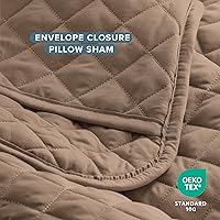 Vista 5 de Bare Home Juego de colcha – Full/Queen – Decoración ligera de cama – Alternativa de edredón – Colcha acolchada para todas las estaciones