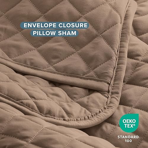 Miniatura 5 de Bare Home Juego de colcha  FullQueen  Decoración ligera de cama  Alternativa de edredón  Colcha acolchada para todas las estaciones