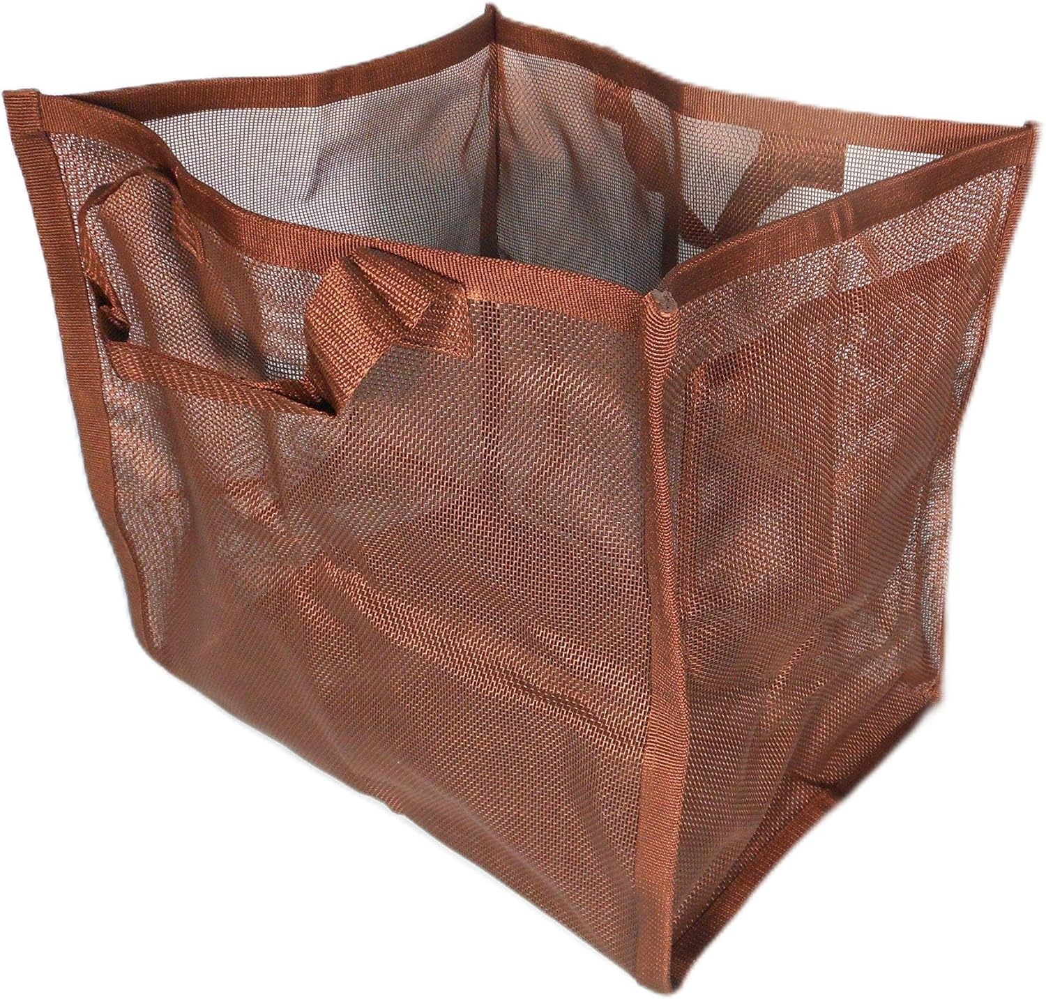 BB1-Black One-Compartment Mesh Shopping, Travel & Utility Basket