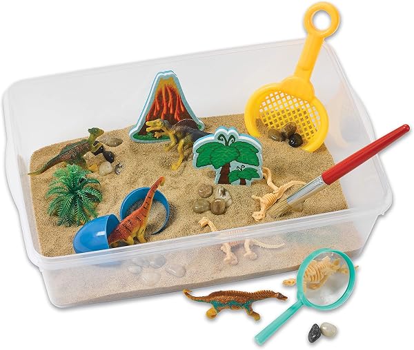 Creativity for Kids Sensory Bin: Dinosaur Dig - Toddler Sensory Toys, Sensory Bin Filler and Toddler Activities for Boys and Girls, Dinosaur Toys for Kids Ages 3-5+ - 4