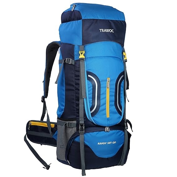 TRAWOC 60L Travel Backpack Hiking Trekking Bag Camping Rucksack HK005, 1 Year Warranty