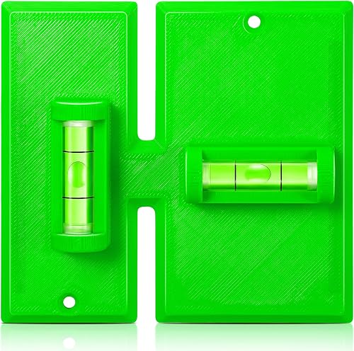 Labor Saving Devices for Old Work Box, Outlet Template,1 Pack,Green | Low Voltage Tools for 1 Gang/2 Gang Metal Boxes, Non Metallic Electrical Extender, Wall Box Template and Level