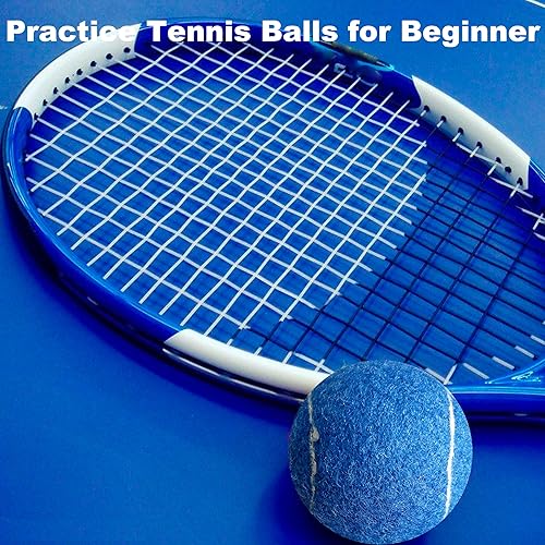 Miniatura 8 de Pelotas de tenis, paquete de 12 pelotas de tenis de práctica avanzada para principiantes, pelotas de tenis de entrenamiento para perros y mascotas