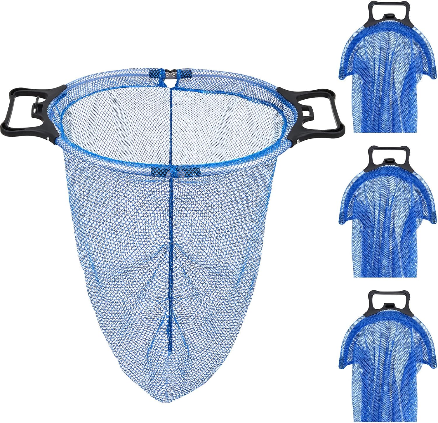 4 Pcs Lobster Clam Diving Chum Bags for Saltwater Fishing Mesh Dive Bag with Handle Lock for Fishing Clamming Diving Snorkeling Scalloping (Blue)