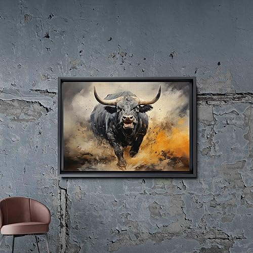 Miniatura 7 de Captivating Brilliance, Abstract Prints, Textured Bull Prints on Canvas, Handmade Artwork of Extraordinary Abstract Expression, Wall Art, Art Print