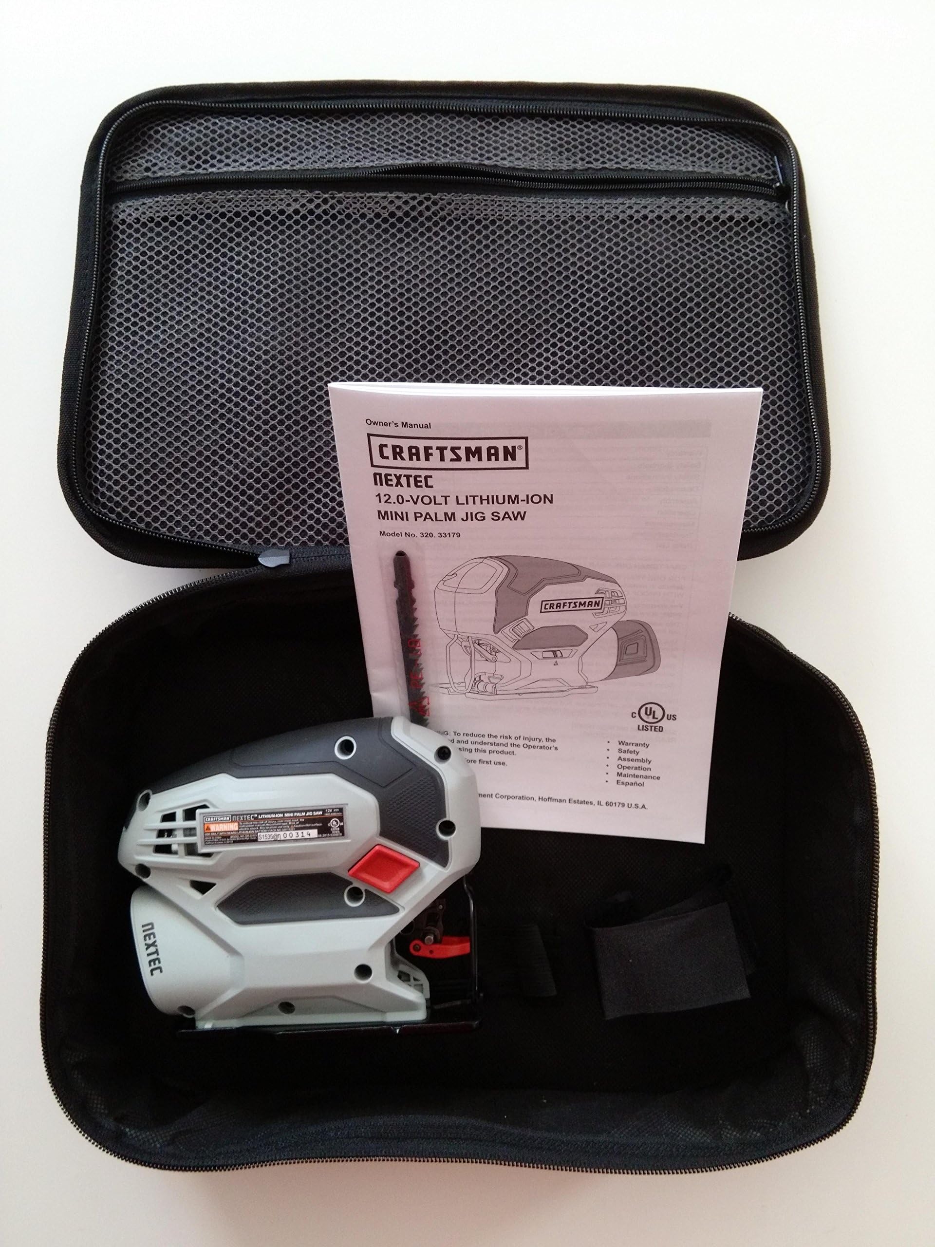 Craftsman Compact Lithium-Ion Nextec 12V Jig Saw 320.33179 with Carrying Case (Bare Tool, No Battery or Charger Included) Bulk Packaged