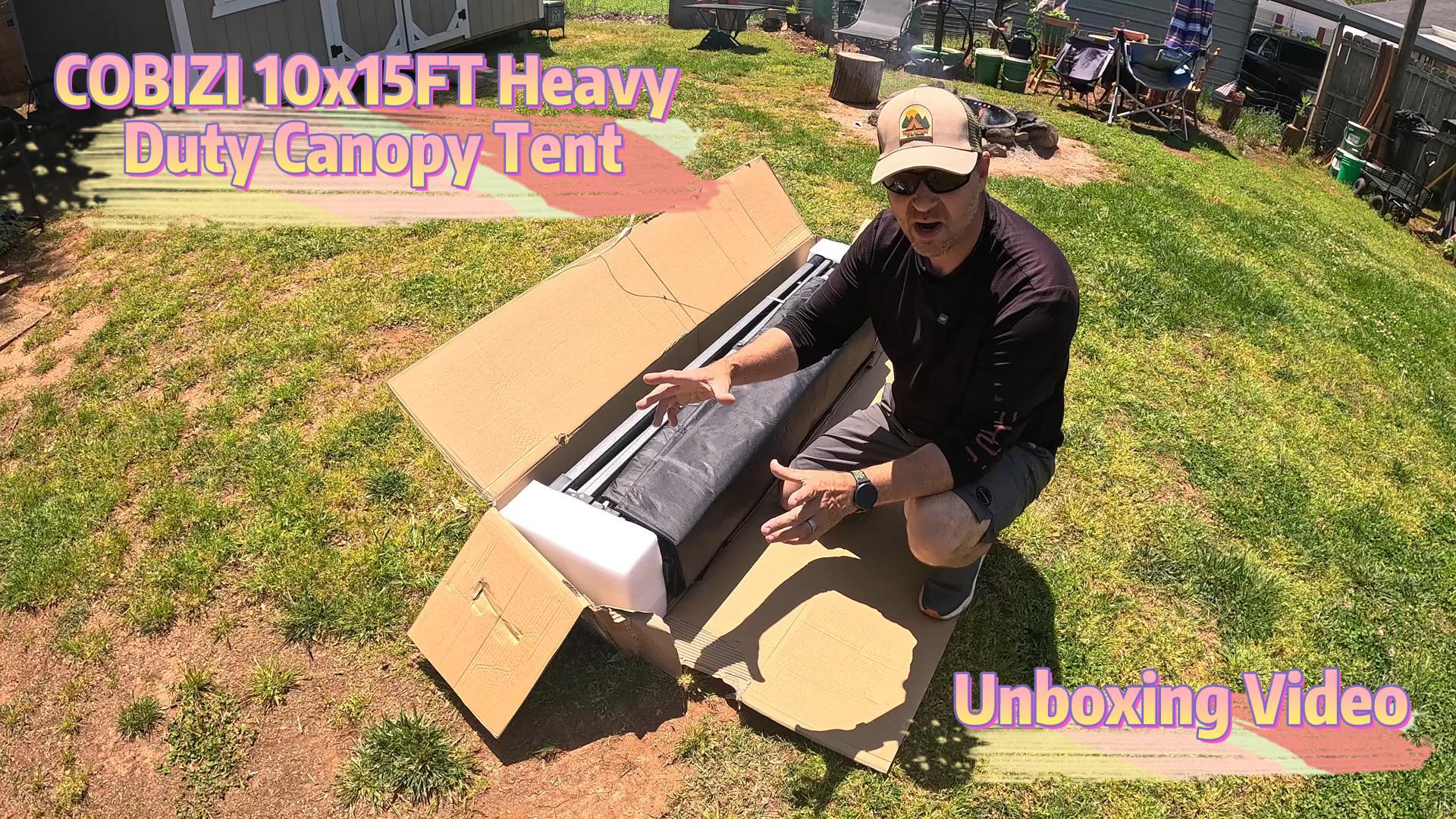 Amazon.com: COBIZI 10x15 Heavy Duty Pop up Canopy Tent with 4