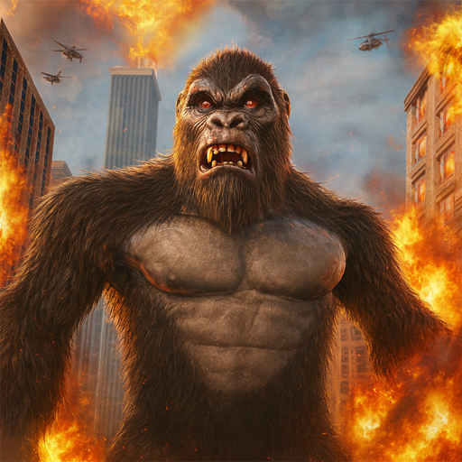 Angry Gorilla Game: Kaiju City Destruction & King Kong City Smash Monster Rampage