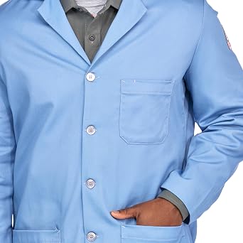 Bulwark Flame Resistant 7oz Cotton Lapel Collar Lab Coat