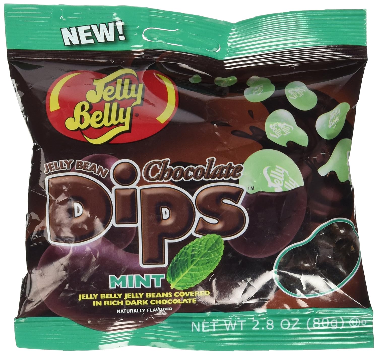 Jelly Belly Dips Mint 2.8 oz. Jelly Beans Grocery