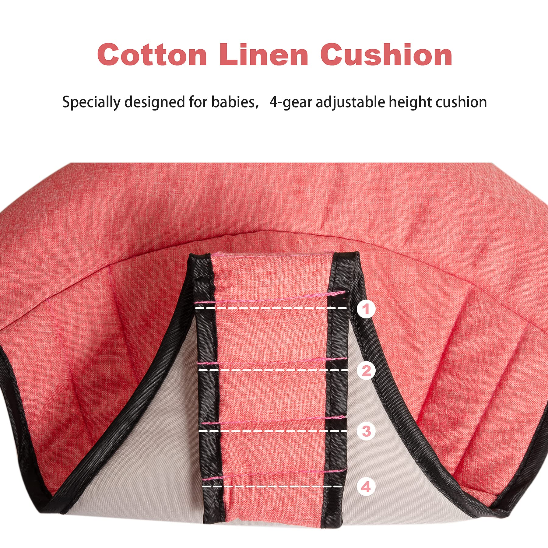 Quocdiog Baby Walker Foldable Adjustable Height,MultiFunction Anti